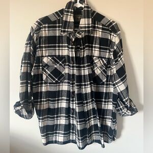 Jachs NY Black and White Flannel Shirt